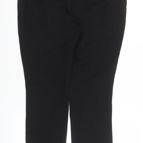 Marks and Spencer Women Black Size 12 Slim Stretch Trousers