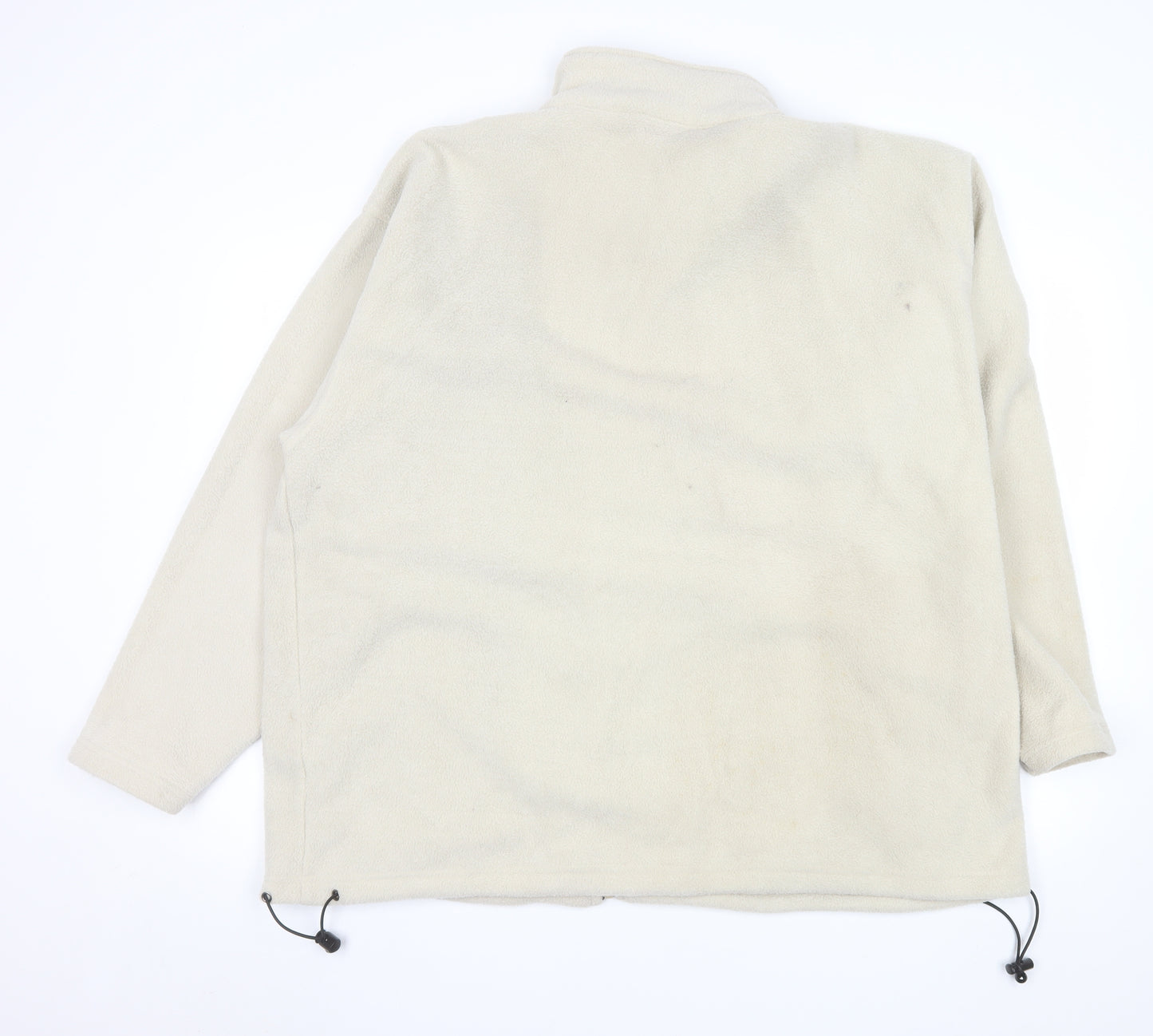 Changes Men's Beige Fleece Full Zip Jacket XL Warm Casual Outerwear