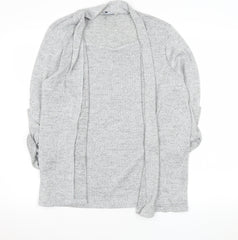 Anamor Women's Grey Long Sleeve Tunic Blouse Size 18