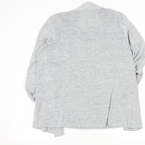 Anamor Women's Grey Long Sleeve Tunic Blouse Size 18