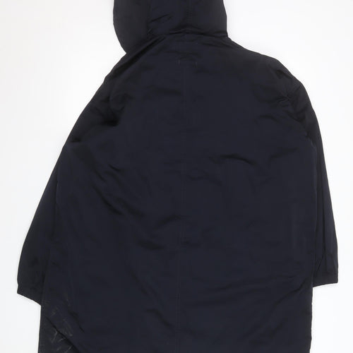 Bellerose Women's Blue Hooded Long Parka Coat Size S