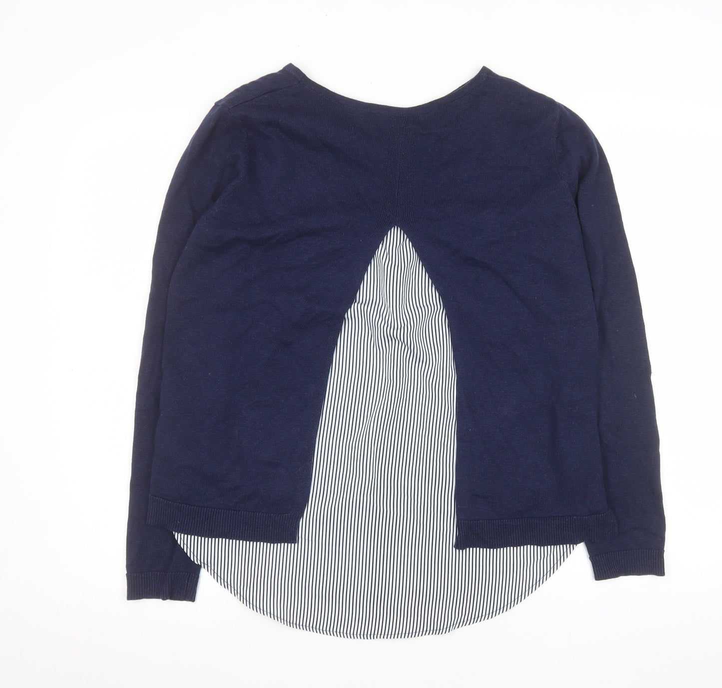 Scarlet Roos Women's Blue Long Sleeve Tunic Style Blouse Size S
