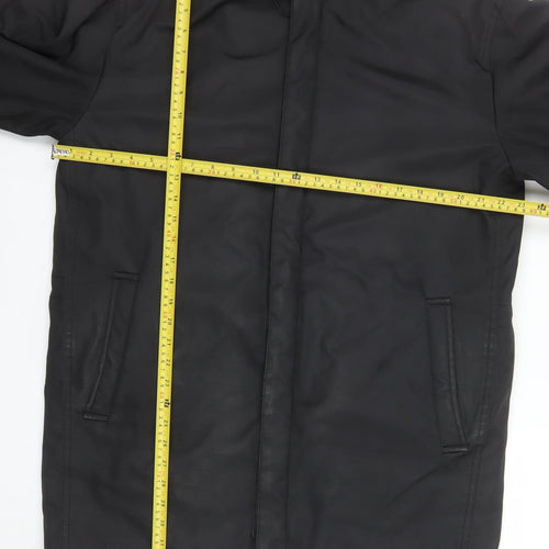 Balthazar Men's Black Waterproof Hooded Rain Coat Size L
