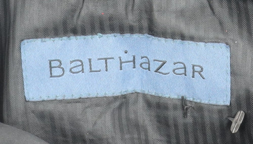 Balthazar Men's Black Waterproof Hooded Rain Coat Size L