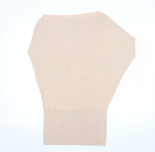 Reiss Women’s Beige Dolman Sleeve Knit Blouse Size L
