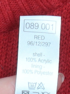 Sandstone Mens Red 2XL Christmas Crew Neck Pullover Jumper