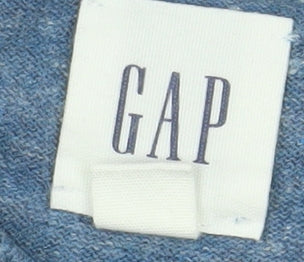 GAP Mens Blue Cotton Blend Crew Neck Pullover Jumper Size M