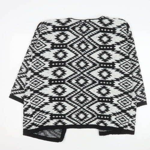 Atmosphere Women’s Black Aztec Knit Open Cardigan Size S