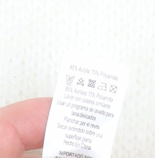 George Women's Ivory Aztec Knit Open Cardigan Size 18