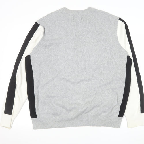 Topman Men’s Grey Cotton Crew Neck Jumper Size L