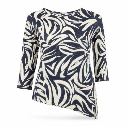 Wallis Women’s Blue Floral Asymmetric Tunic Blouse Size S