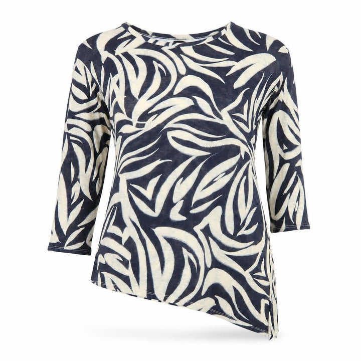 Wallis Women’s Blue Floral Asymmetric Tunic Blouse Size S
