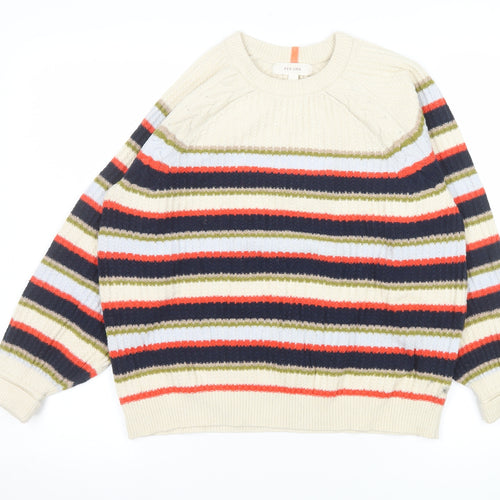 Marks and Spencer Women’s Multicoloured Striped Knit Jumper M