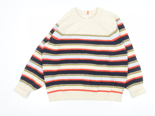Marks and Spencer Women’s Multicoloured Striped Knit Jumper M