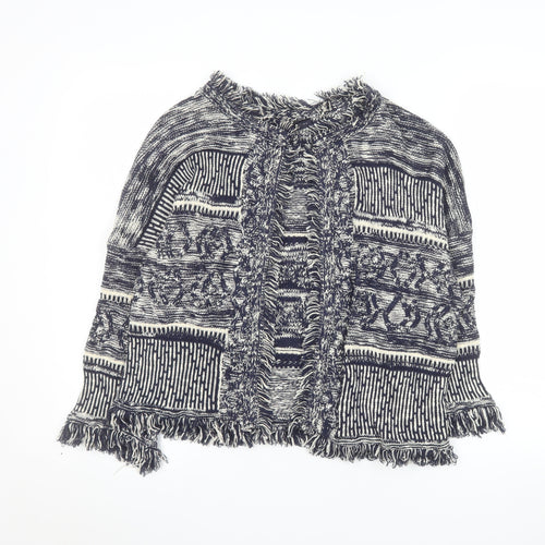 Marks and Spencer Women’s Blue Bohemian Knit Cape Medium