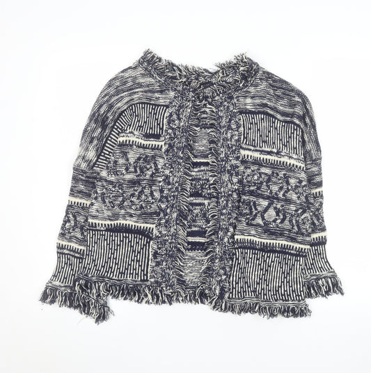 Marks and Spencer Women’s Blue Bohemian Knit Cape Medium