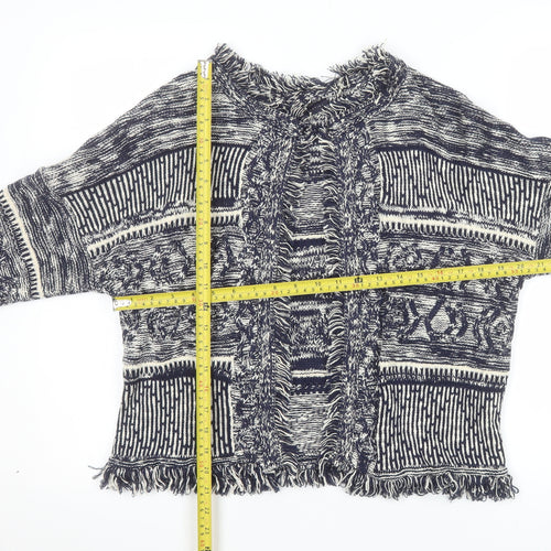 Marks and Spencer Women’s Blue Bohemian Knit Cape Medium