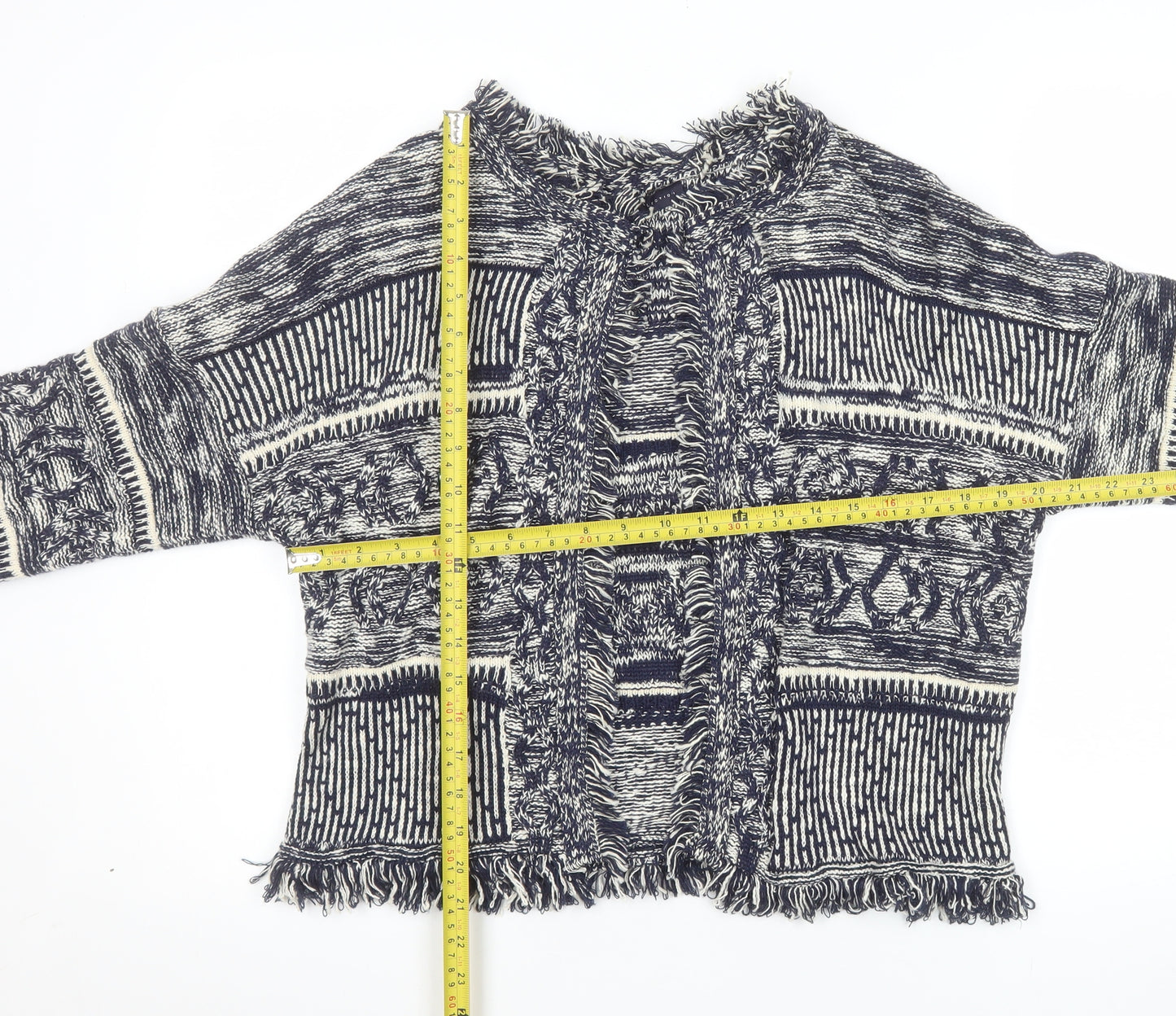 Marks and Spencer Women’s Blue Bohemian Knit Cape Medium