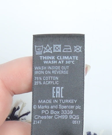 Marks and Spencer Women’s Blue Bohemian Knit Cape Medium