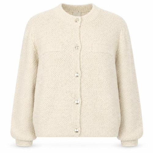 H&M Womens Beige Knit Cardigan XL Soft Cotton Blend