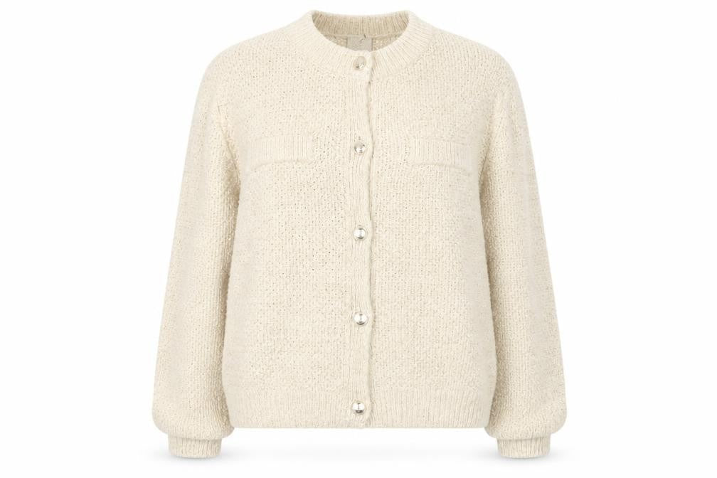 H&M Womens Beige Knit Cardigan XL Soft Cotton Blend