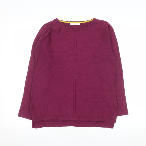 White Stuff Women’s Purple Crew Neck Knit Jumper Size 10
