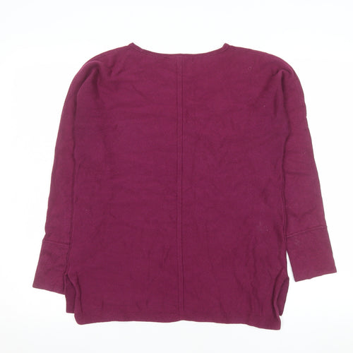 White Stuff Women’s Purple Crew Neck Knit Jumper Size 10