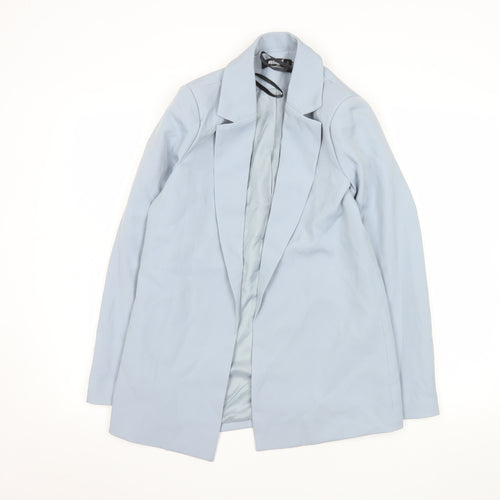 Missguided Women Blue Size 6 Slim Fit Notch Lapel Blazer