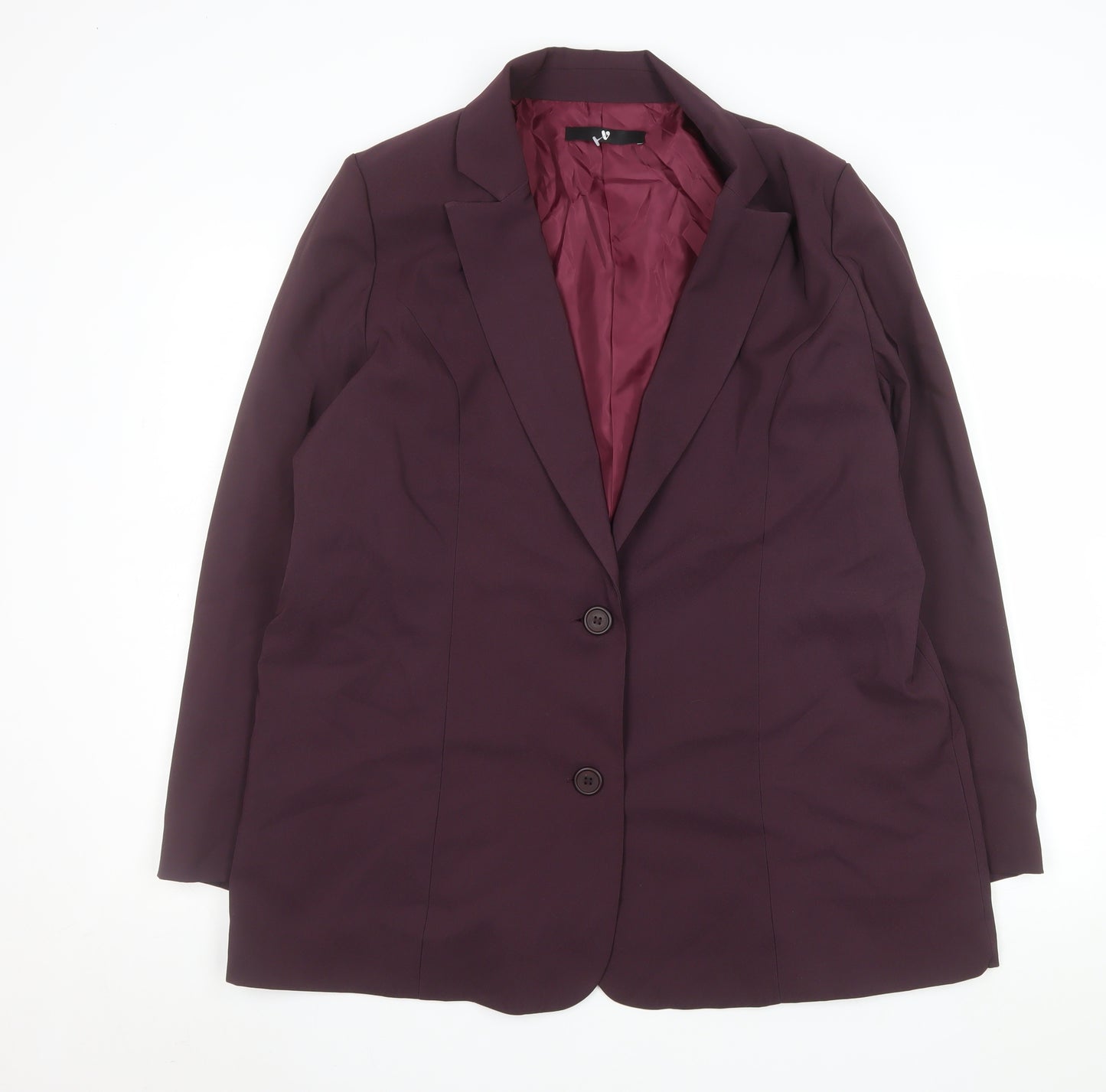 V by Very Women's Plum Two-Button Blazer Jacket Size 20