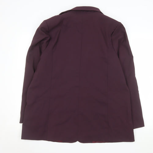 V by Very Women's Plum Two-Button Blazer Jacket Size 20