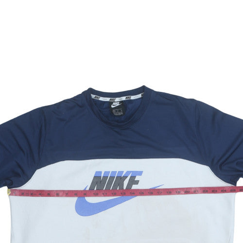Nike Men's Blue XL Pullover Sweatshirt Crew Neck Logo Sports Top