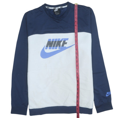Nike Men's Blue XL Pullover Sweatshirt Crew Neck Logo Sports Top