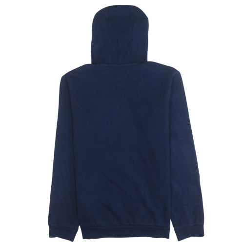 Adidas Men Blue Pullover Hoodie Fleece Regular Fit Size S