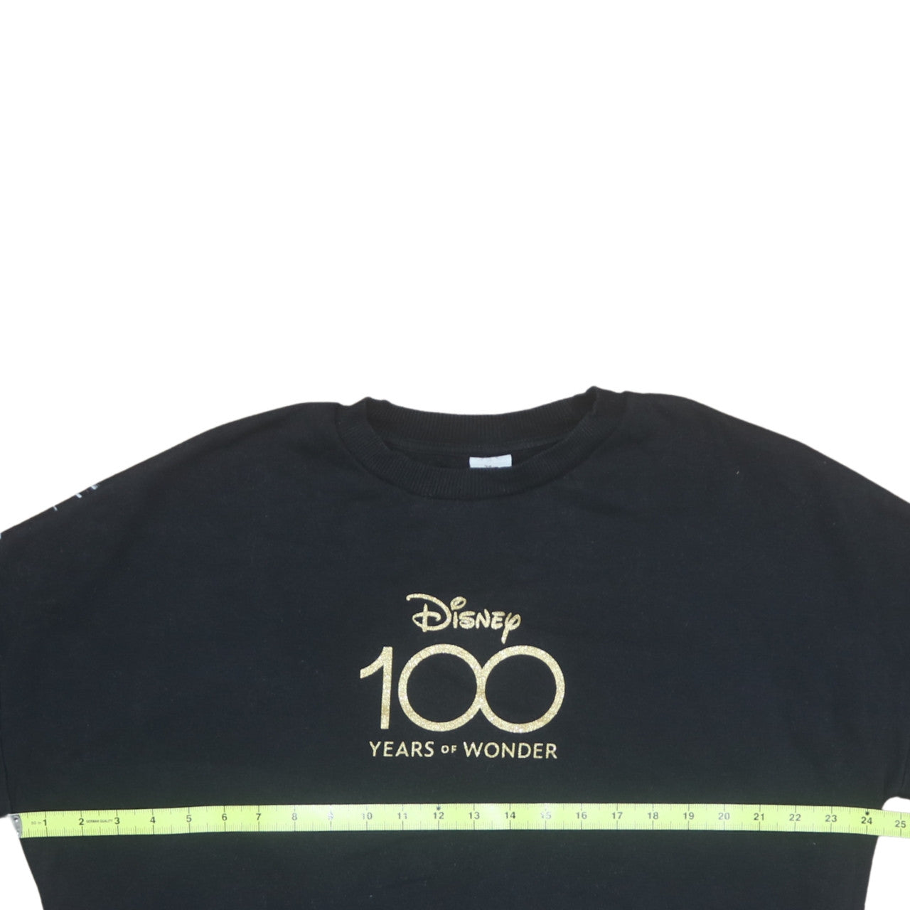 Disney 100 Years of Wonder Black Sweatshirt Women M 12-14 George