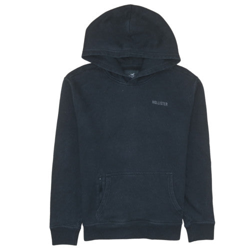 Hollister Mens Black XS Relaxed Fit Pullover Hoodie