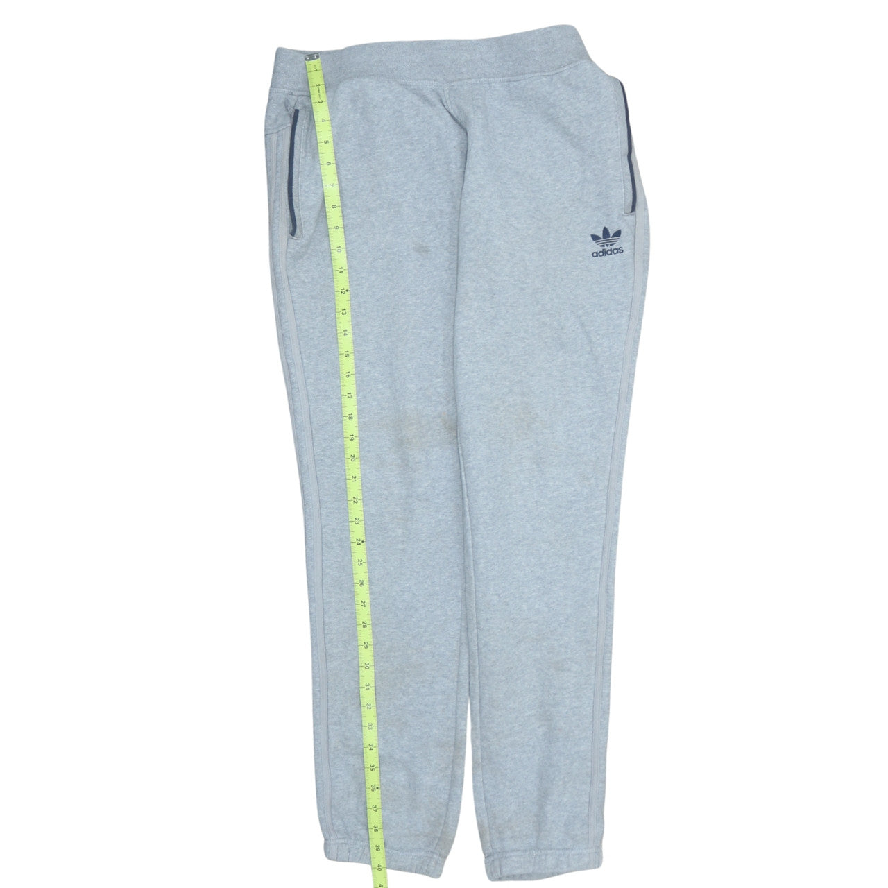Adidas Men's Grey Joggers L Tapered Fit Casual Sportswear