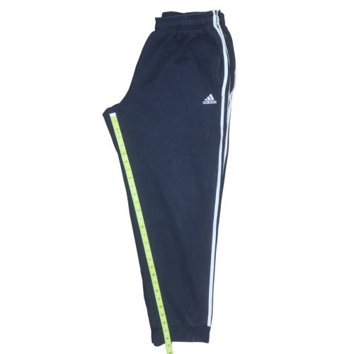 Adidas Men's Blue Jogger Trousers L Regular Fit Cotton Blend