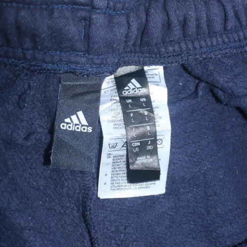 Adidas Men's Blue Jogger Trousers L Regular Fit Cotton Blend