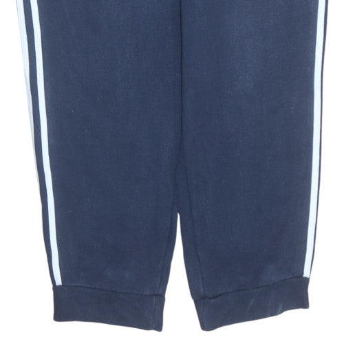 Adidas Men's Blue Jogger Trousers L Regular Fit Cotton Blend