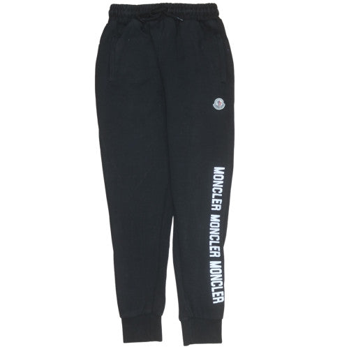 Moncler Men Black Logo Jogger Trousers Size L