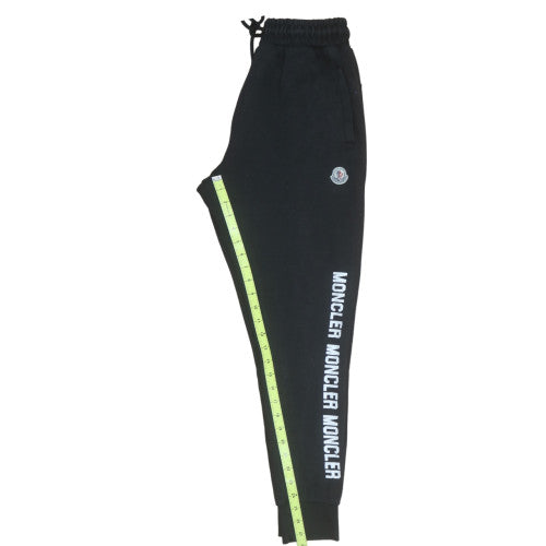 Moncler Men Black Logo Jogger Trousers Size L