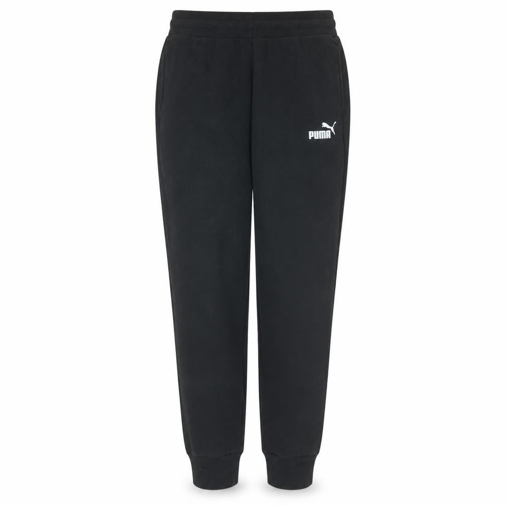 Front view of Puma Women's Black, size 10, Fleece Sweatpants Joggers