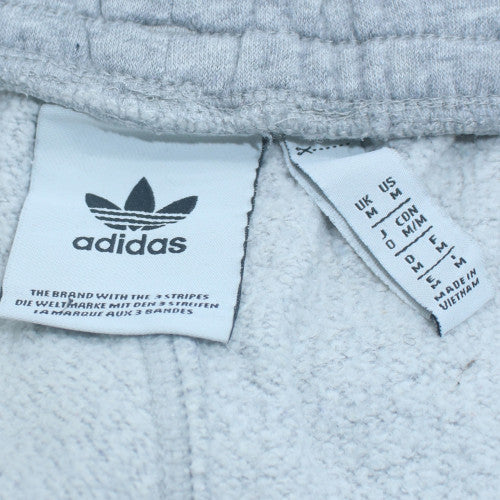 adidas Men Grey Jogger Trousers M Regular Fit with Stripes