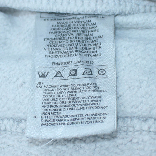 adidas Men Grey Jogger Trousers M Regular Fit with Stripes