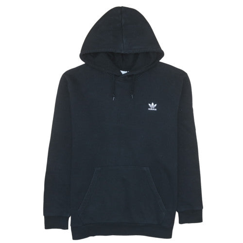 Adidas Men's Black XL Pullover Hoodie with Logo and Kangaroo Pocket