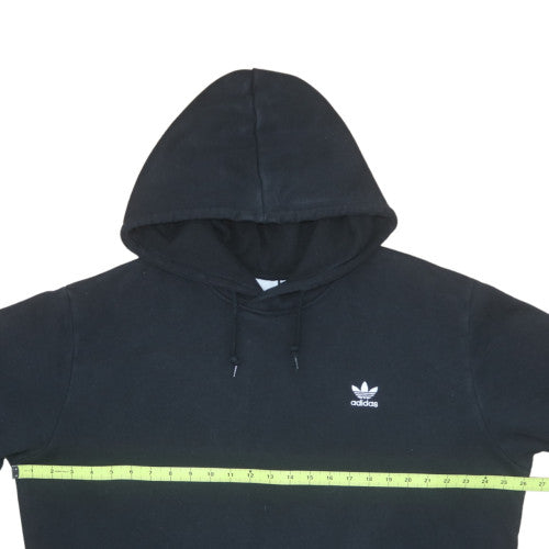 Adidas Men's Black XL Pullover Hoodie with Logo and Kangaroo Pocket