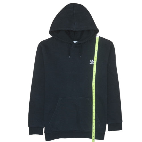 Adidas Men's Black XL Pullover Hoodie with Logo and Kangaroo Pocket