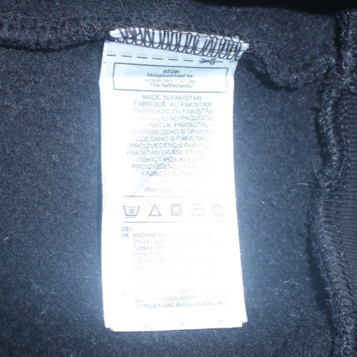 Adidas Men's Black XL Pullover Hoodie with Logo and Kangaroo Pocket