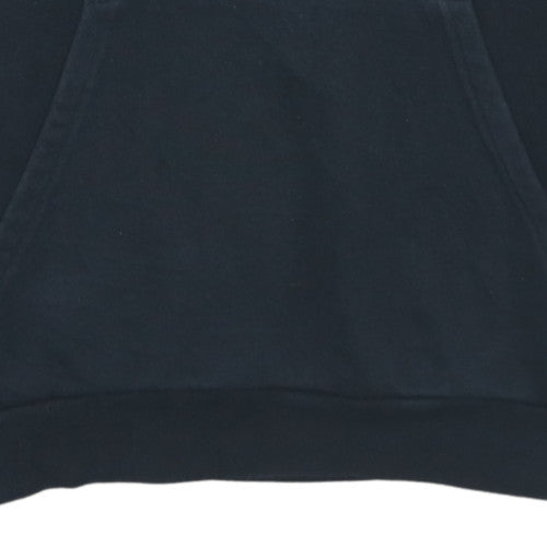 Adidas Men's Black XL Pullover Hoodie with Logo and Kangaroo Pocket