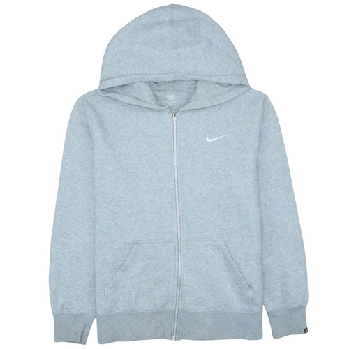 Nike Men's Grey Full Zip Hoodie L Athletic Dept Fleece